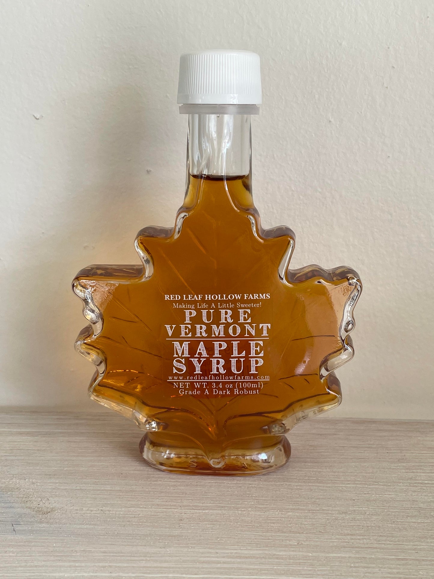 Maple Syrup - 100ml/3.4oz Glass Leaf